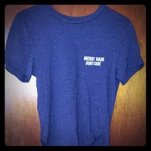 Messy Hair dont Care tee